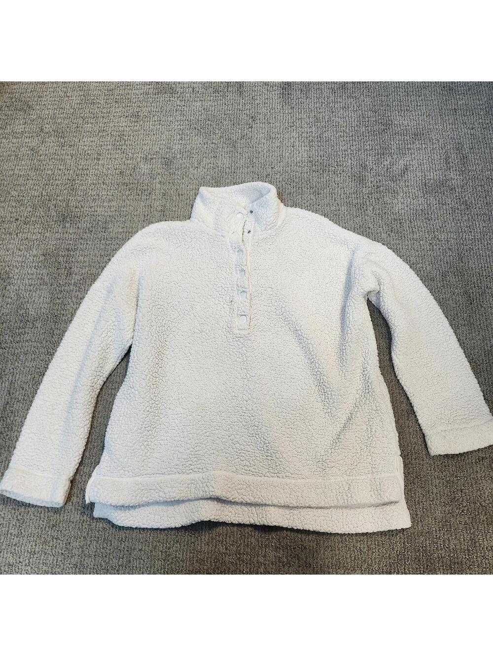 Aerie Jacket Women’s Ivory Long Sleeve Sherpa Size XS